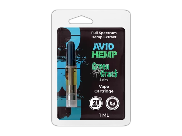 Avid Hemp Full Spectrum Vape Cartridge Green Crack 1 gram