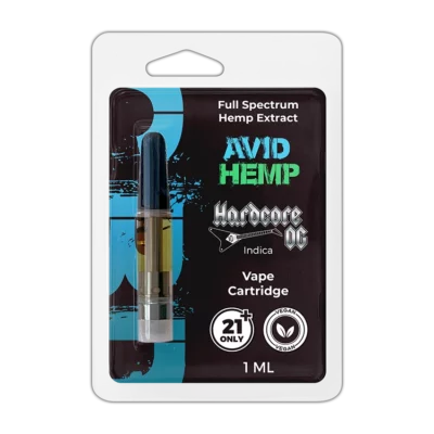Avid Hemp Full Spectrum Vape Cartridge Hardcore OG 1 gram